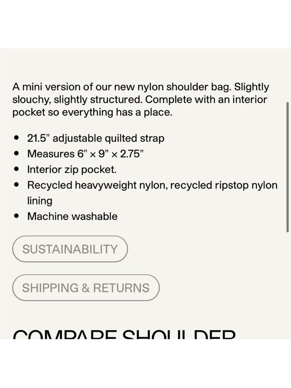 Baggu Brown Soft Shoulder Bag - Women's Hobo Handbag - Picture 5 of 5